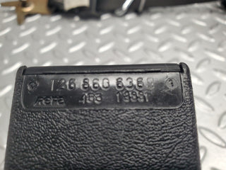 W126 Coupe rear left seat belt with buckle used OEM