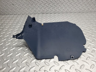 W123 kick panel right side blue used OEM
