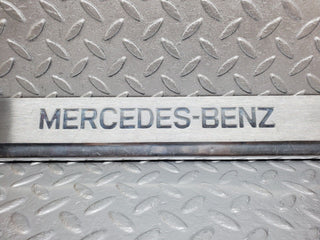 R129 SL left door sill chrome trim used OEM