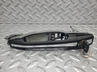 W124 Cabriolet left door exterior handle with key used OEM