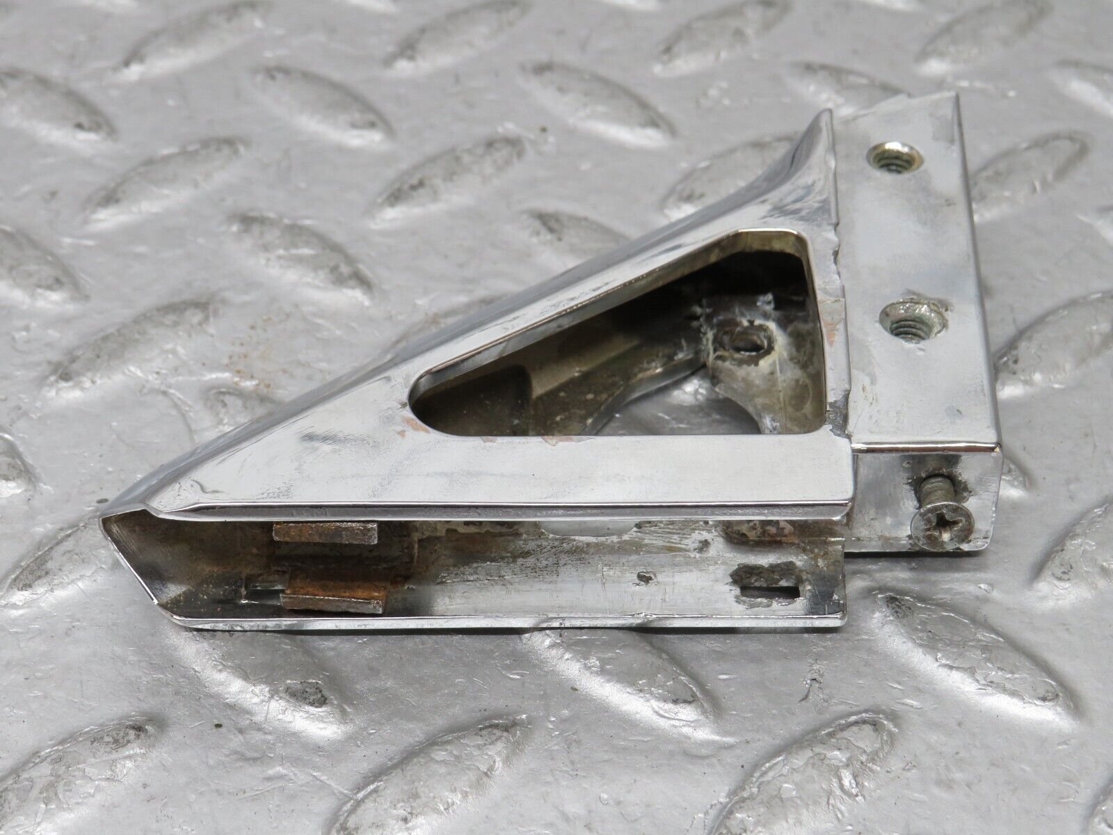 35444 Mercedes-Benz R107 280SL Right Wing Mirror Triangle Chrome Bracket