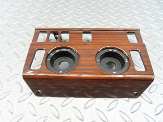 W124 heater control panel wood trim used OEM