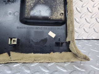 W126 kick panel left side beige used OEM