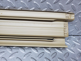 W126 rear left door sill trim beige used OEM