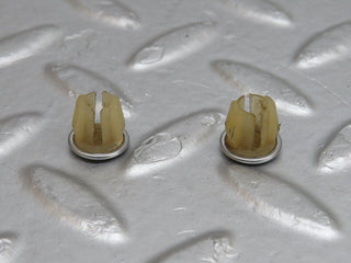 R107 SL headlight washer nozzle chrome plug 2x used OEM