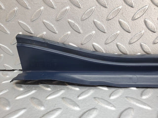 R129 SL left door sill trim blue used OEM