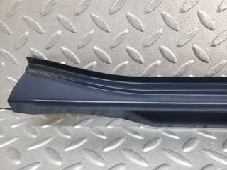 R129 SL left door sill trim blue used OEM