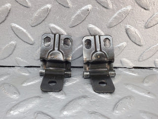 W124 glove box door hinge pair used OEM