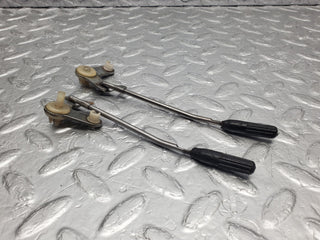 W126 Coupe door lock knob pair used OEM
