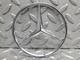 W123 trunk boot lid emblem used OEM
