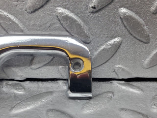 W126 interior chrome door latch trim left used OEM