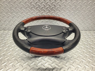 R230 wood steering wheel used OEM