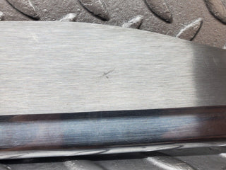 R129 SL left door sill chrome trim used OEM