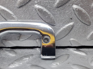 W126 interior chrome door latch trim left used OEM