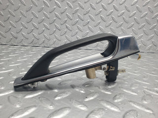 W123 exterior chrome door handle rear used OEM