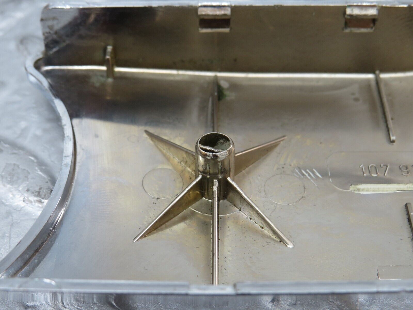 35660 Mercedes-Benz R107 280SL  Seat Hinge Chrome Cover 1079131328