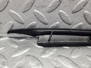W140 front left door window trim used OEM