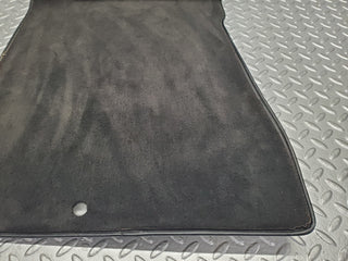 W201 Baby Benz front left floor carpet black used OEM
