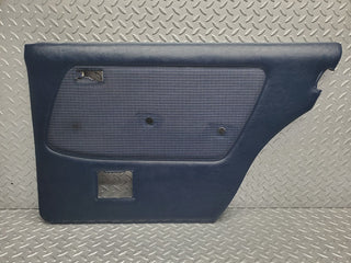 W123 rear right door card blue used OEM