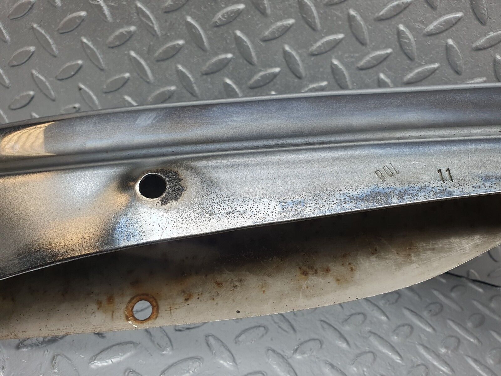 43400 Mercedes-Benz W108 280SE Front Left Upper Bumper Chrome
