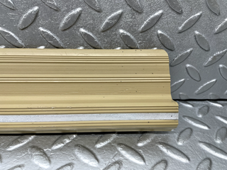 W123 rear left door sill trim beige used OEM