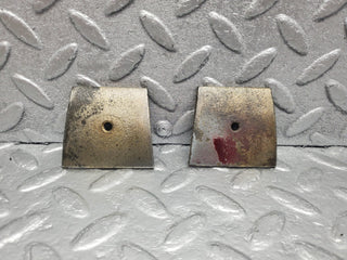 W126 Coupe door window guide bracket pair used OEM