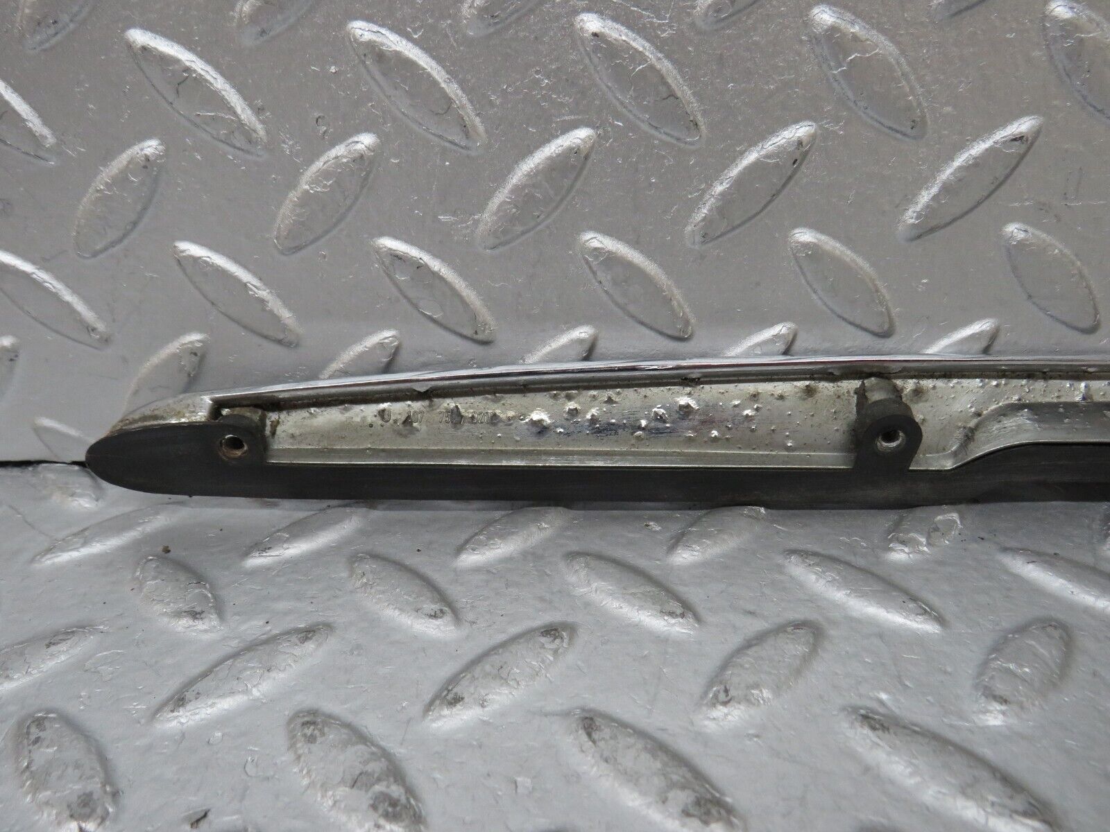 35490 Mercedes-Benz R107 280SL Trunk Chrome Handle Moulding 1077580202