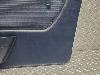 W123 front right door card blue used OEM