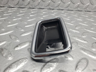 W123 chrome frame door opener left used OEM