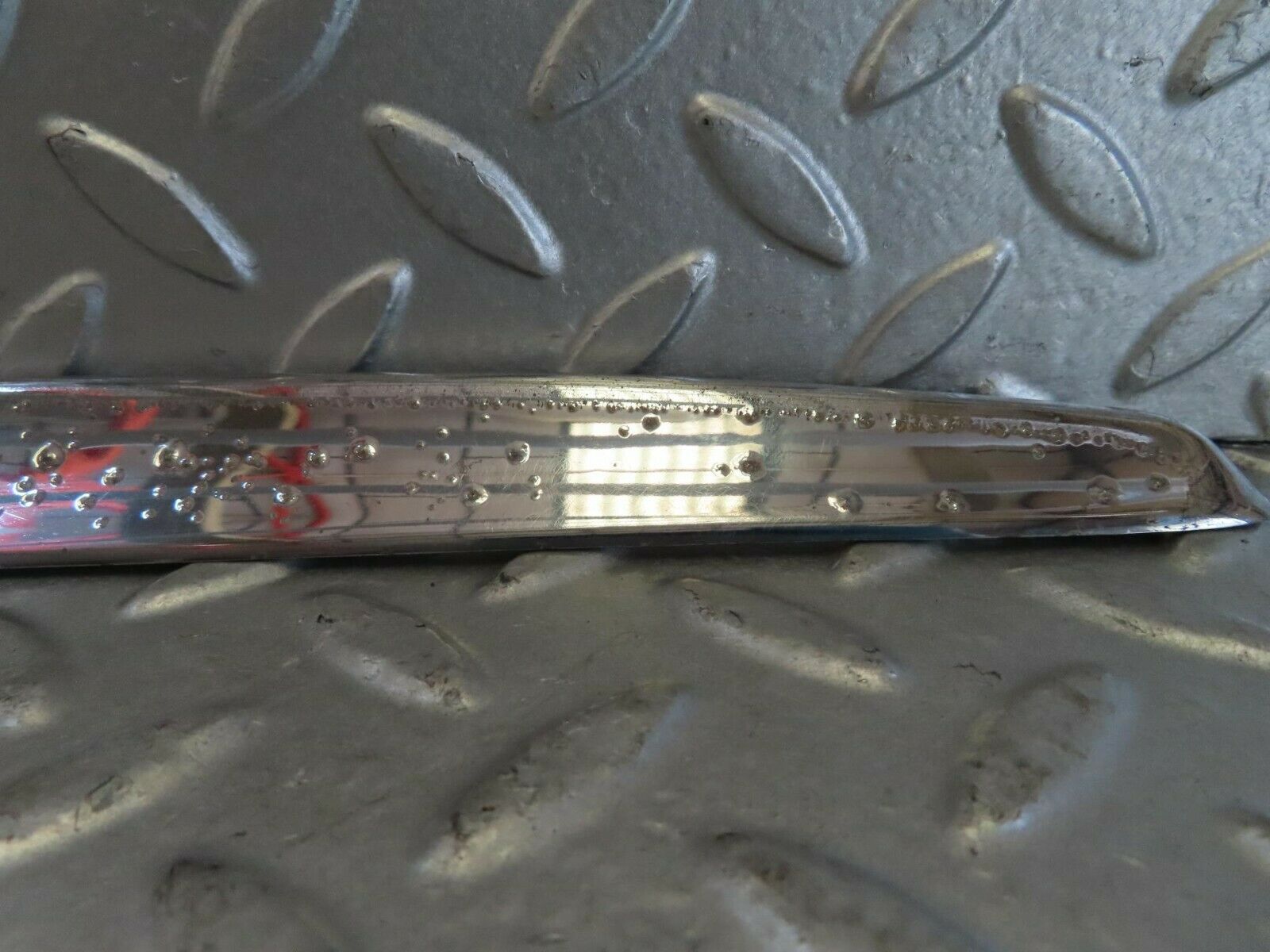 15718 Mercedes-Benz R107 450SL Trunk Chrome Handle Moulding 1077580202