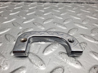 W123 interior chrome door latch trim right used OEM