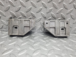 W126 Coupe door window guide bracket pair used OEM