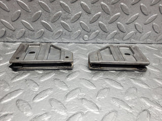 W126 Coupe door window guide bracket pair used OEM