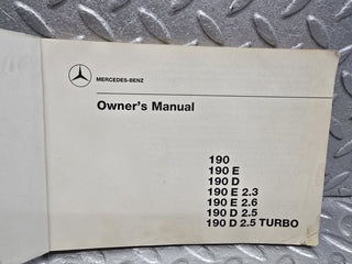 W201 Baby Benz owner's manual used OEM