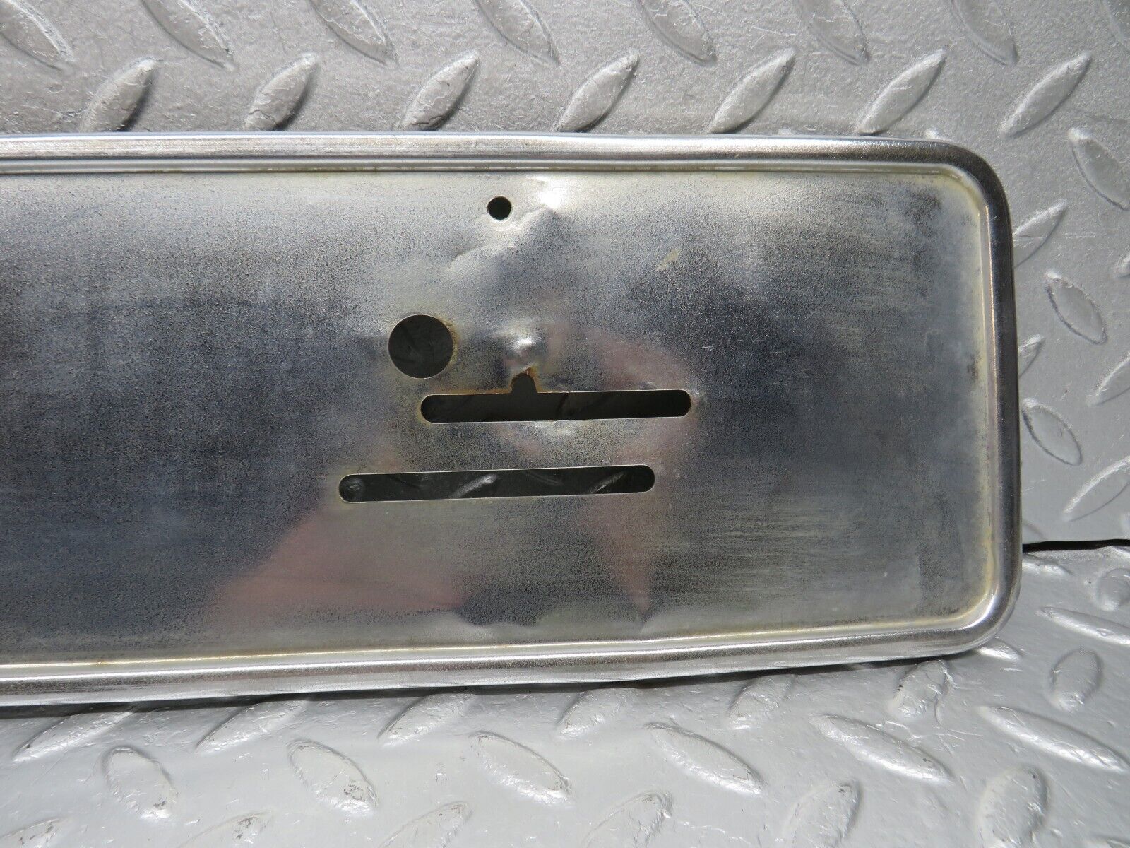 39868 Mercedes-Benz R107 350SL number Plate Holder Chrome
