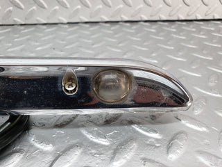 W108 number plate light trunk chrome used OEM