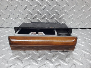 W126 centre console ashtray wood finish used OEM