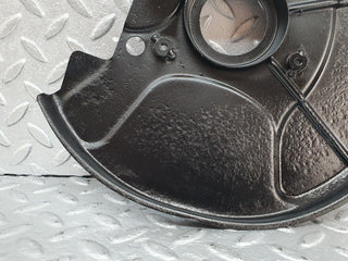 W108 front left brake disc protection plate used OEM