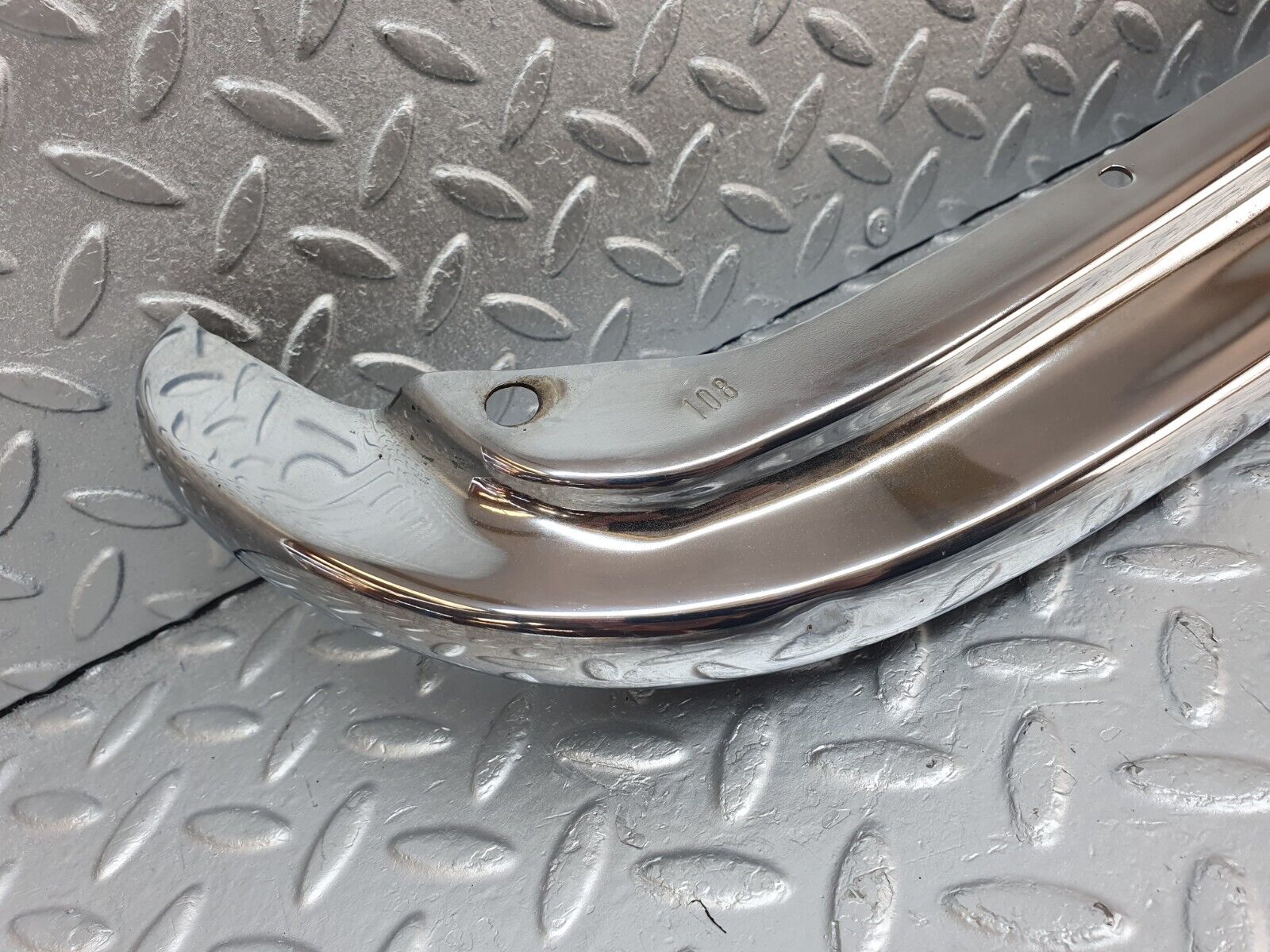 43310 Mercedes-Benz W108 280SE Rear Right Upper Bumper Corner