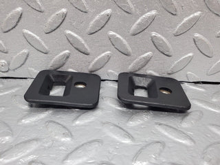 R129 SL roof lock cover trim pair used OEM