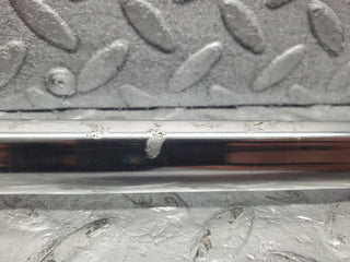 W123 Wagon rear left door chrome moulding trim used OEM