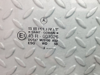 W124 Cabriolet front left door window glass used OEM