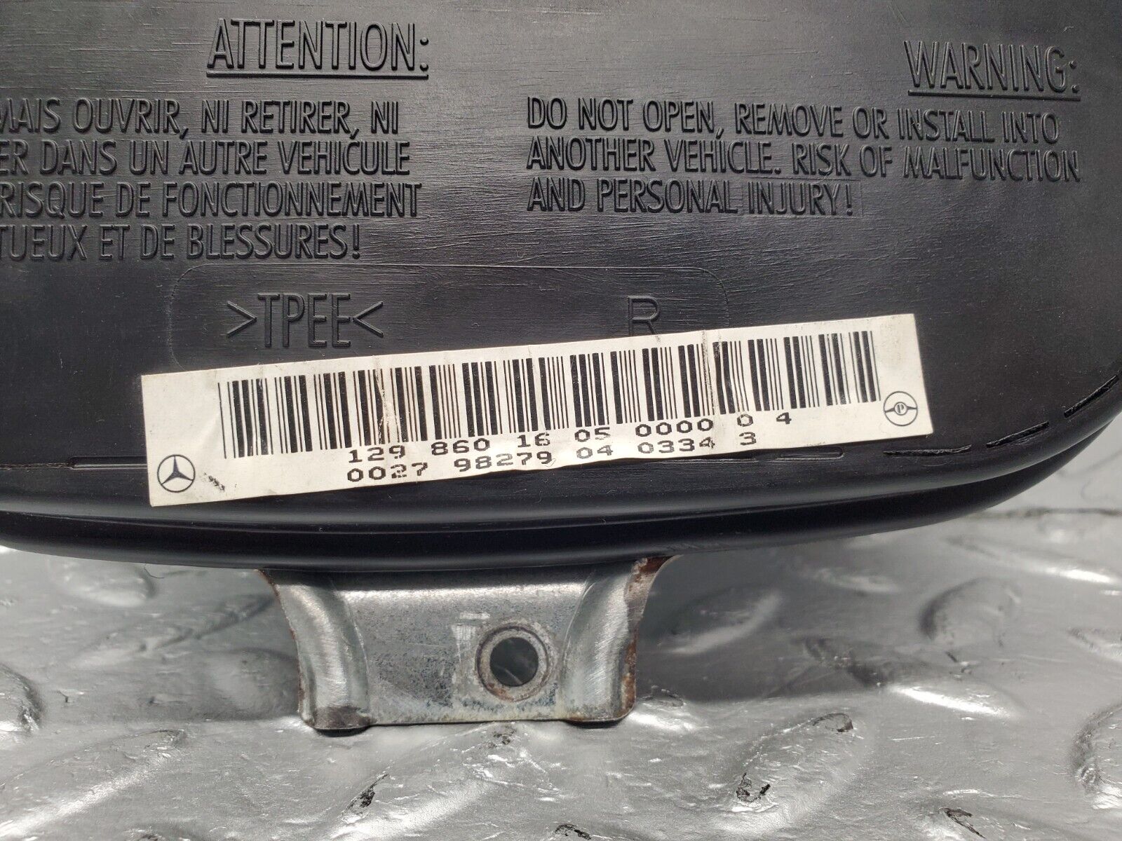 46797 Mercedes-Benz R129 320SL Coupe Right Door Airbag 1298601605