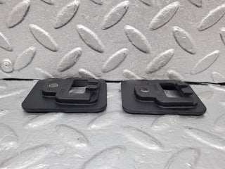 R129 SL roof lock cover trim pair used OEM