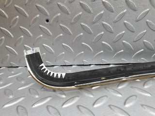 W126 front windscreen top chrome frame trim used OEM