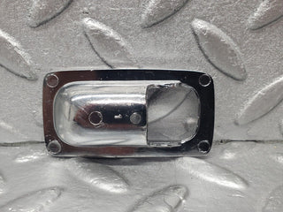 W123 Coupe door lock handle surround chrome used OEM