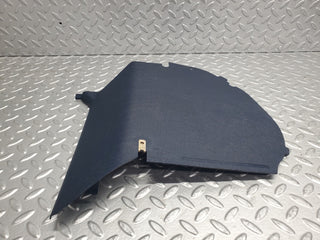 W123 kick panel right side blue used OEM