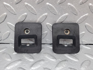 R129 SL roof lock cover trim pair used OEM
