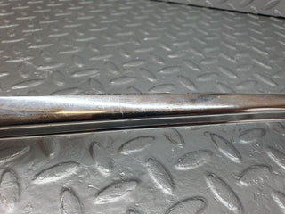 W108 rear left door window chrome channel used OEM