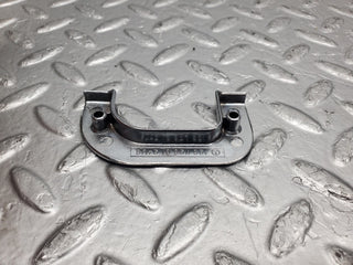 W123 interior chrome door latch trim left used OEM